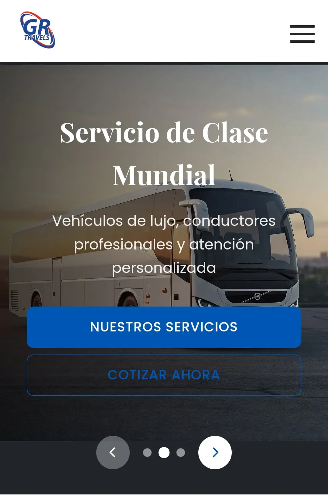 Sitio web GR Travels